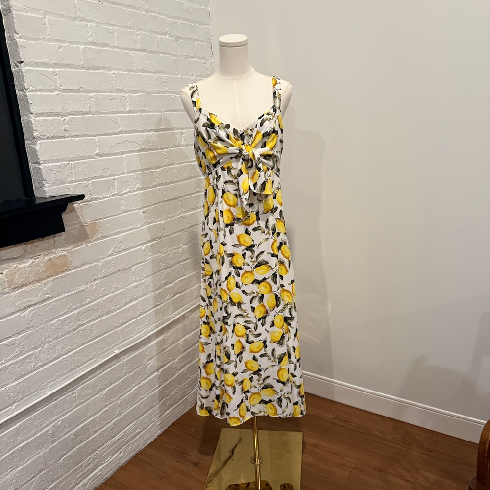 White House Black Market Lemon Sundress